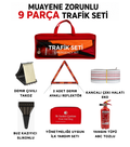 CARVORIO® Trafik Seti | Muayene Uyumlu 9 Parça Eko